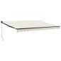 vidaXL Markise Einziehbar Creme 4,5x3 m Stoff und Aluminium vidaXL Markise Einziehbar Creme 4,5x3 m Stoff und Aluminium