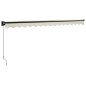 vidaXL Markise Einziehbar Creme 4,5x3 m Stoff und Aluminium vidaXL Markise Einziehbar Creme 4,5x3 m Stoff und Aluminium