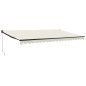 vidaXL Markise Einziehbar Creme 5x3 m Stoff und Aluminium vidaXL Markise Einziehbar Creme 5x3 m Stoff und Aluminium