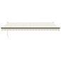 vidaXL Markise Einziehbar Creme 5x3 m Stoff und Aluminium vidaXL Markise Einziehbar Creme 5x3 m Stoff und Aluminium