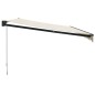 vidaXL Markise Einziehbar Creme 5x3 m Stoff und Aluminium vidaXL Markise Einziehbar Creme 5x3 m Stoff und Aluminium