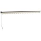 vidaXL Markise Einziehbar Creme 5x3 m Stoff und Aluminium vidaXL Markise Einziehbar Creme 5x3 m Stoff und Aluminium