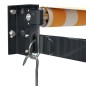 vidaXL Markise Einziehbar Gelb und Weiß 4x3 m Stoff und Aluminium vidaXL Markise Einziehbar Gelb und Weiß 4x3 m Stoff und Aluminium