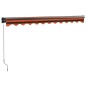 vidaXL Markise Einziehbar Orange und Braun 3,5x2,5 m Stoff & Aluminium vidaXL Markise Einziehbar Orange und Braun 3,5x2,5 m Stoff & Aluminium