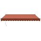 vidaXL Markise Einziehbar Orange und Braun 4x3 m Stoff und Aluminium vidaXL Markise Einziehbar Orange und Braun 4x3 m Stoff und Aluminium