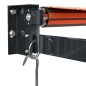 vidaXL Markise Einziehbar Orange und Braun 4,5x3 m Stoff und Aluminium vidaXL Markise Einziehbar Orange und Braun 4,5x3 m Stoff und Aluminium