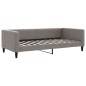 vidaXL Tagesbett Ausziehbar mit Matratzen Taupe 100x200 cm Stoff vidaXL Tagesbett Ausziehbar mit Matratzen Taupe 100x200 cm Stoff