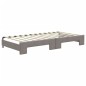 vidaXL Tagesbett Ausziehbar mit Matratzen Taupe 100x200 cm Stoff vidaXL Tagesbett Ausziehbar mit Matratzen Taupe 100x200 cm Stoff