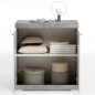 FMD Kommode mit 2 Türen 80×34,9×89,9 cm Weiß und Betongrau FMD Kommode mit 2 Türen 80×34,9×89,9 cm Weiß und Betongrau