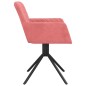 Esszimmerstühle 2 Stk. Drehbar Rosa Samt Esszimmerstühle 2 Stk. Drehbar Rosa Samt