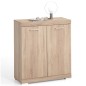 FMD Kommode mit 2 Türen 80 × 34,9 × 89,9 cm Weiß FMD Kommode mit 2 Türen 80 × 34,9 × 89,9 cm Weiß