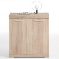 FMD Kommode mit 2 Türen 80 × 34,9 × 89,9 cm Weiß FMD Kommode mit 2 Türen 80 × 34,9 × 89,9 cm Weiß