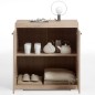 FMD Kommode mit 2 Türen 80 × 34,9 × 89,9 cm Weiß FMD Kommode mit 2 Türen 80 × 34,9 × 89,9 cm Weiß