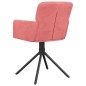 Esszimmerstühle 2 Stk. Drehbar Rosa Samt Esszimmerstühle 2 Stk. Drehbar Rosa Samt