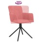 Esszimmerstühle 2 Stk. Drehbar Rosa Samt Esszimmerstühle 2 Stk. Drehbar Rosa Samt