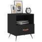 vidaXL Nachttische 2 Stk. Schwarz 40x35x47,5 cm Holzwerkstoff vidaXL Nachttische 2 Stk. Schwarz 40x35x47,5 cm Holzwerkstoff