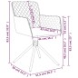Esszimmerstühle 2 Stk. Drehbar Rosa Samt Esszimmerstühle 2 Stk. Drehbar Rosa Samt
