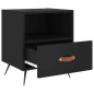 vidaXL Nachttische 2 Stk. Schwarz 40x35x47,5 cm Holzwerkstoff vidaXL Nachttische 2 Stk. Schwarz 40x35x47,5 cm Holzwerkstoff