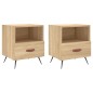 vidaXL Nachttische 2 Stk. Sonoma-Eiche 40x35x47,5 cm Holzwerkstoff vidaXL Nachttische 2 Stk. Sonoma-Eiche 40x35x47,5 cm Holzwerkstoff