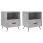 vidaXL Nachttische 2 Stk. Betongrau 40x35x47,5 cm Holzwerkstoff vidaXL Nachttische 2 Stk. Betongrau 40x35x47,5 cm Holzwerkstoff