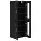 Highboard Schwarz 69,5x34x180 cm Holzwerkstoff Highboard Schwarz 69,5x34x180 cm Holzwerkstoff