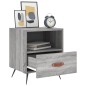vidaXL Nachttische 2 Stk. Grau Sonoma 40x35x47,5 cm Holzwerkstoff