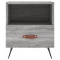 vidaXL Nachttische 2 Stk. Grau Sonoma 40x35x47,5 cm Holzwerkstoff
