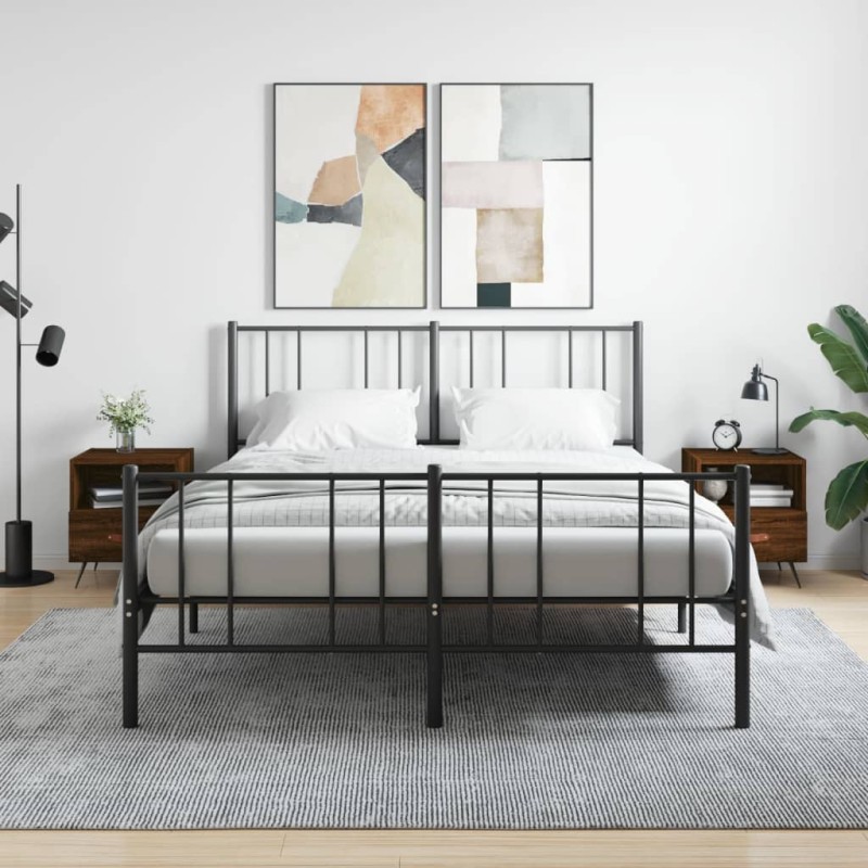 vidaXL Nachttische 2Stk. Braun Eichen-Optik 40x35x47,5cm Holzwerkstoff vidaXL Nachttische 2Stk. Braun Eichen-Optik 40x35x47,5cm Holzwerkstoff