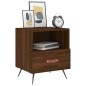 vidaXL Nachttische 2Stk. Braun Eichen-Optik 40x35x47,5cm Holzwerkstoff vidaXL Nachttische 2Stk. Braun Eichen-Optik 40x35x47,5cm Holzwerkstoff