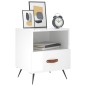 vidaXL Nachttische 2 Stk. Hochglanz-Weiß 40x35x47,5 cm Holzwerkstoff vidaXL Nachttische 2 Stk. Hochglanz-Weiß 40x35x47,5 cm Holzwerkstoff