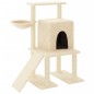 vidaXL Kratzbaum mit Sisal-Kratzsäulen Creme 96,5 cm vidaXL Kratzbaum mit Sisal-Kratzsäulen Creme 96,5 cm
