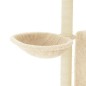 vidaXL Kratzbaum mit Sisal-Kratzsäulen Creme 96,5 cm vidaXL Kratzbaum mit Sisal-Kratzsäulen Creme 96,5 cm