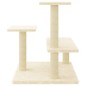 vidaXL Kratzbaum mit Sisal-Kratzsäulen Creme 61 cm vidaXL Kratzbaum mit Sisal-Kratzsäulen Creme 61 cm