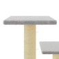vidaXL Kratzbaum mit Sisal-Kratzsäulen Hellgrau 61 cm vidaXL Kratzbaum mit Sisal-Kratzsäulen Hellgrau 61 cm