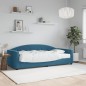 vidaXL Tagesbett mit Matratze Blau 90x200 cm Samt vidaXL Tagesbett mit Matratze Blau 90x200 cm Samt