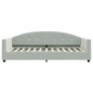 vidaXL Tagesbett mit Matratze Hellgrau 90x200 cm Samt vidaXL Tagesbett mit Matratze Hellgrau 90x200 cm Samt