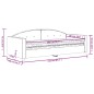 vidaXL Tagesbett mit Matratze Hellgrau 90x200 cm Samt vidaXL Tagesbett mit Matratze Hellgrau 90x200 cm Samt