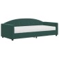 vidaXL Tagesbett mit Matratze Dunkelgrün 90x200 cm Samt vidaXL Tagesbett mit Matratze Dunkelgrün 90x200 cm Samt