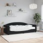 vidaXL Tagesbett mit Matratze Schwarz 90x200 cm Samt vidaXL Tagesbett mit Matratze Schwarz 90x200 cm Samt