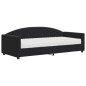 vidaXL Tagesbett mit Matratze Schwarz 90x200 cm Samt vidaXL Tagesbett mit Matratze Schwarz 90x200 cm Samt