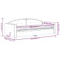 vidaXL Tagesbett mit Matratze Schwarz 90x200 cm Samt vidaXL Tagesbett mit Matratze Schwarz 90x200 cm Samt
