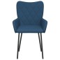 vidaXL Esszimmerstühle 2 Stk. Blau Stoff vidaXL Esszimmerstühle 2 Stk. Blau Stoff