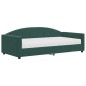 vidaXL Tagesbett mit Matratze Dunkelgrün 100x200 cm Samt vidaXL Tagesbett mit Matratze Dunkelgrün 100x200 cm Samt