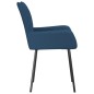 vidaXL Esszimmerstühle 2 Stk. Blau Stoff vidaXL Esszimmerstühle 2 Stk. Blau Stoff
