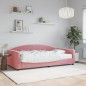 vidaXL Tagesbett mit Matratze Rosa 100x200 cm Samt vidaXL Tagesbett mit Matratze Rosa 100x200 cm Samt