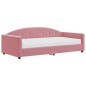 vidaXL Tagesbett mit Matratze Rosa 100x200 cm Samt vidaXL Tagesbett mit Matratze Rosa 100x200 cm Samt