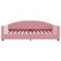 vidaXL Tagesbett mit Matratze Rosa 100x200 cm Samt vidaXL Tagesbett mit Matratze Rosa 100x200 cm Samt