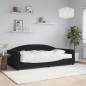 vidaXL Tagesbett mit Matratze Schwarz 100x200 cm Samt vidaXL Tagesbett mit Matratze Schwarz 100x200 cm Samt