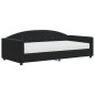 vidaXL Tagesbett mit Matratze Schwarz 100x200 cm Samt vidaXL Tagesbett mit Matratze Schwarz 100x200 cm Samt