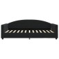 vidaXL Tagesbett mit Matratze Schwarz 100x200 cm Samt vidaXL Tagesbett mit Matratze Schwarz 100x200 cm Samt